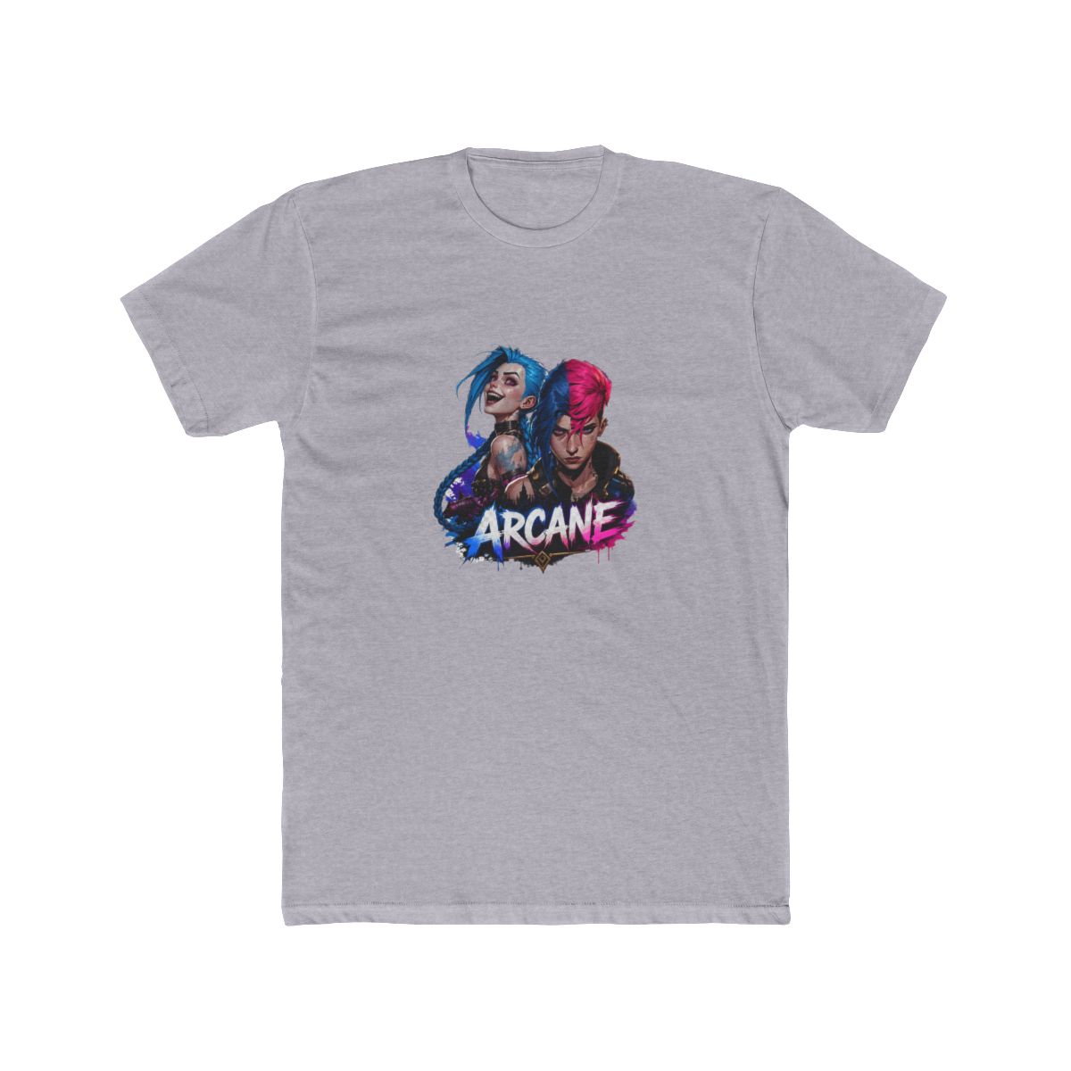 Arcane Vi and Jinx Rivalry T Shirt - League Fan Gift - alternate angle 5, merchandise