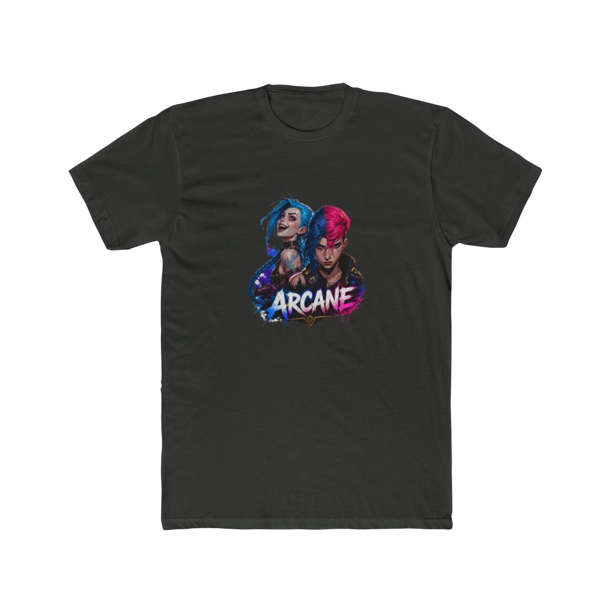Arcane Vi and Jinx Rivalry T Shirt - League Fan Gift - alternate angle 2, merchandise