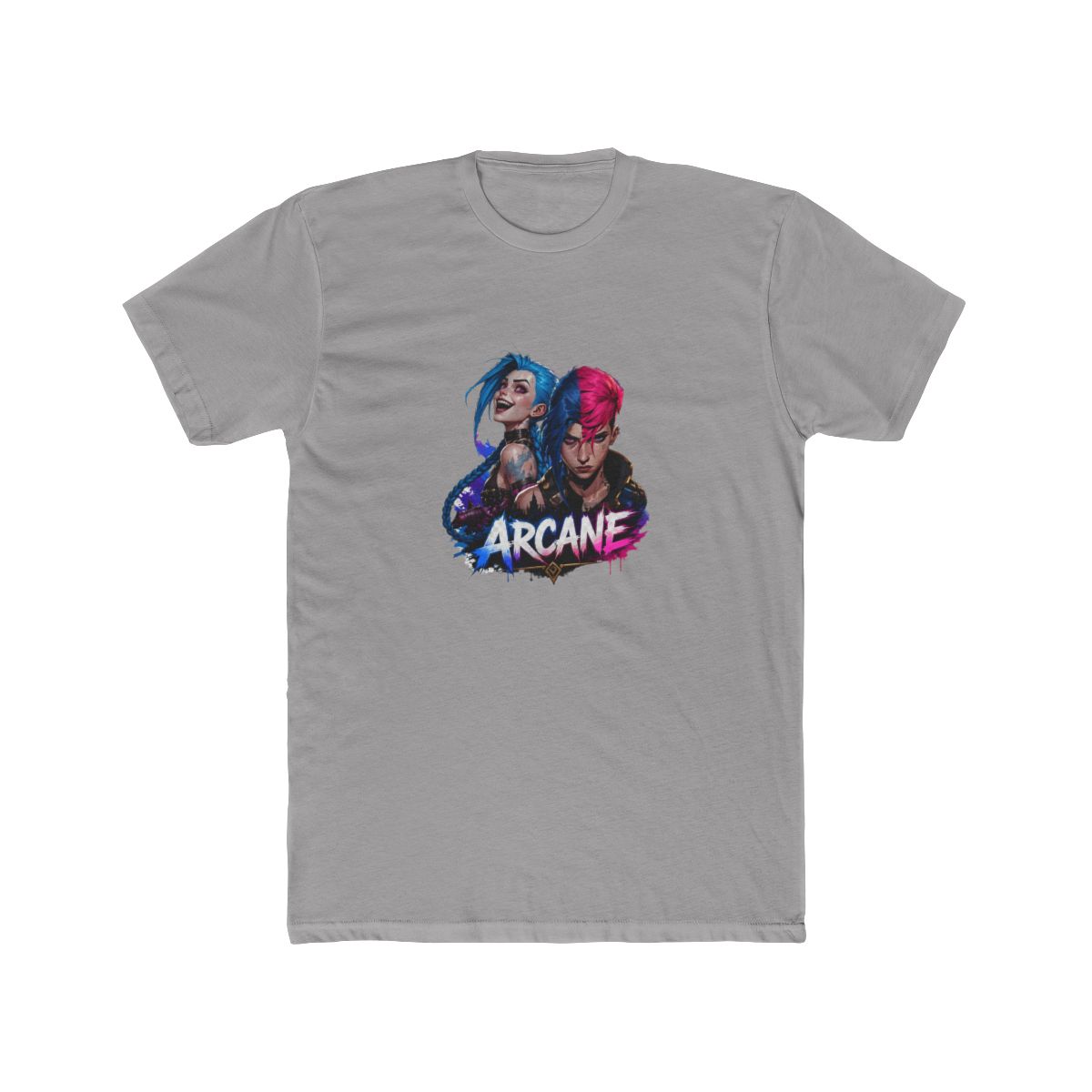 Arcane Vi and Jinx Rivalry T Shirt - League Fan Gift - alternate angle 3, merchandise