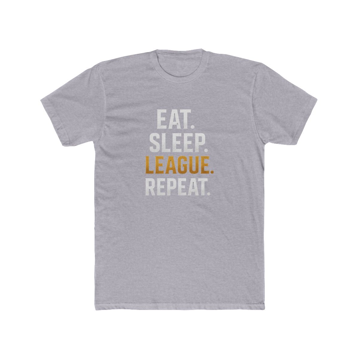 Eat Sleep League Repeat LoL T Shirt - Gamer Life Minimalist Design - alternate angle 2, merchandise