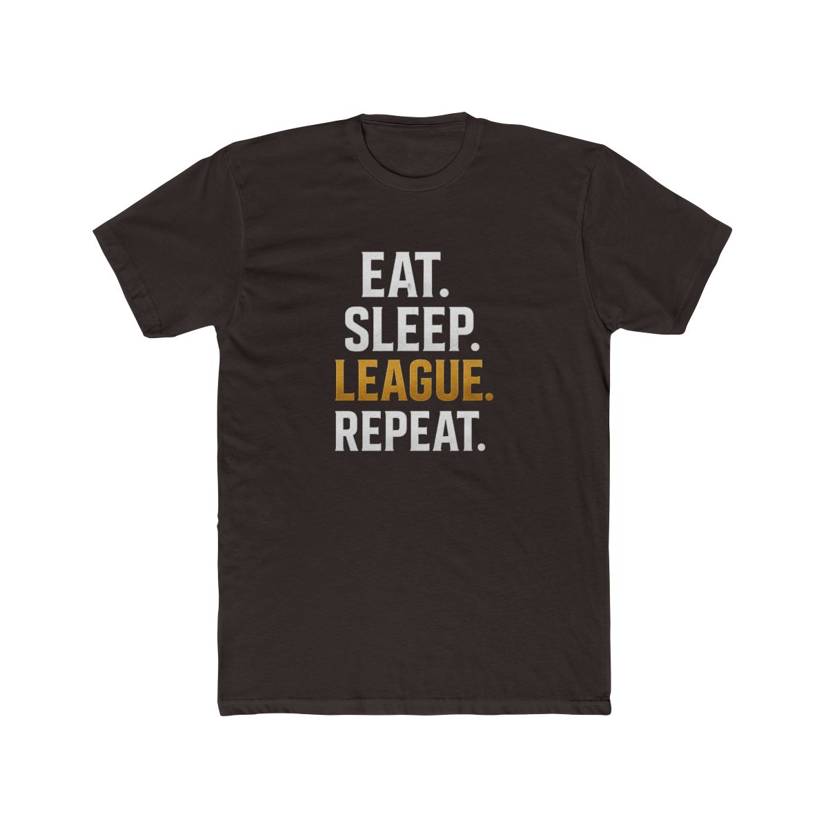 Eat Sleep League Repeat LoL T Shirt - Gamer Life Minimalist Design - alternate angle 5, merchandise