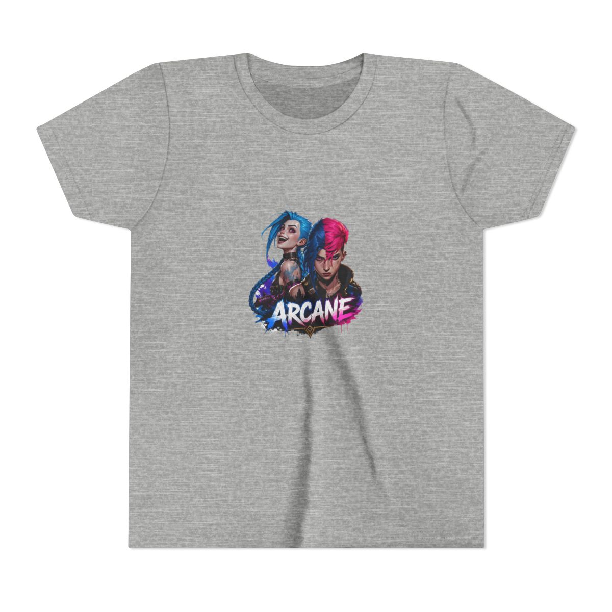 Arcane Vi and Jinx Rivalry Kids T Shirt - League Fan Gift