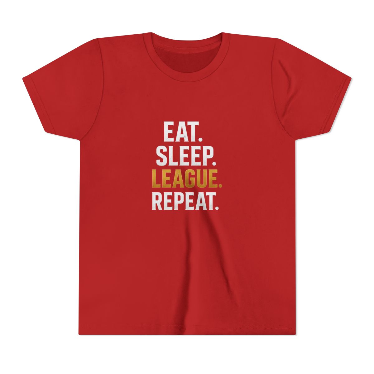 Eat Sleep League Repeat LoL Kids T Shirt - Gamer Life Minimalist Design - Official Accessories merchandise
